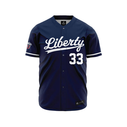 Liberty - NCAA Baseball : Michael Gibson - Navy Jersey