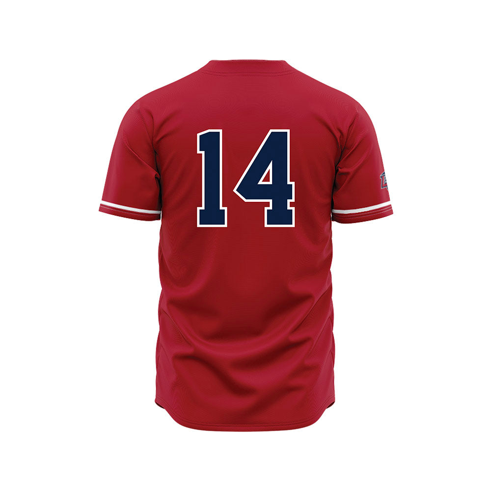 Liberty - NCAA Baseball : Peter Johnson - Red Jersey-1