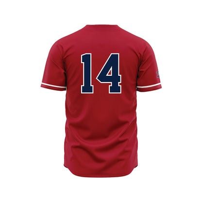 Liberty - NCAA Baseball : Peter Johnson - Red Jersey-1