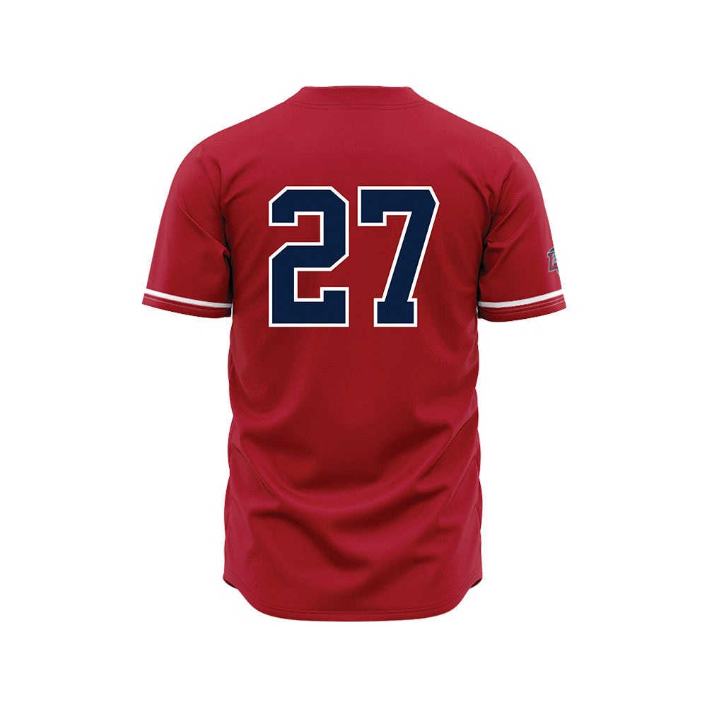 Liberty - NCAA Baseball : Tyler August - Red Jersey-1