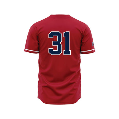 Liberty - NCAA Baseball : Kaleb Smith - Red Jersey-1