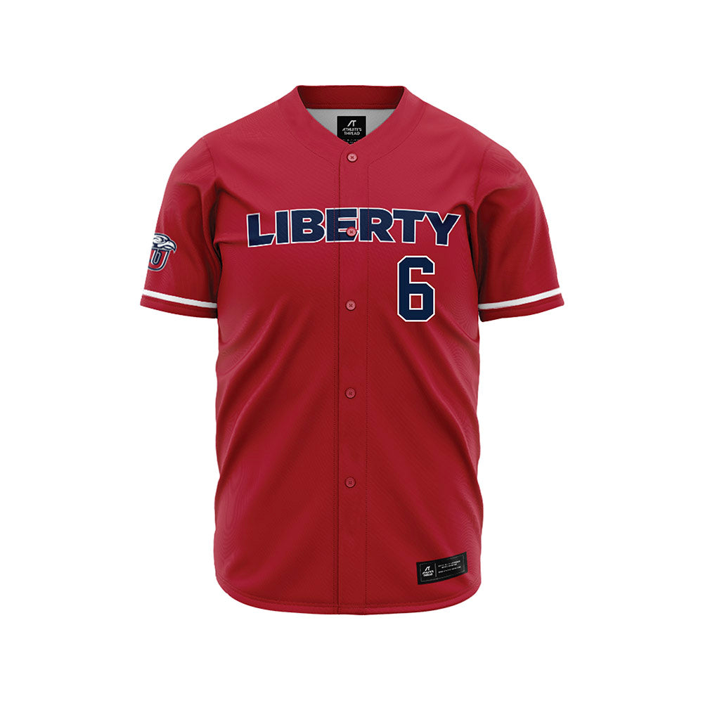 Liberty - NCAA Baseball : Landon Scilley - Red Jersey-0