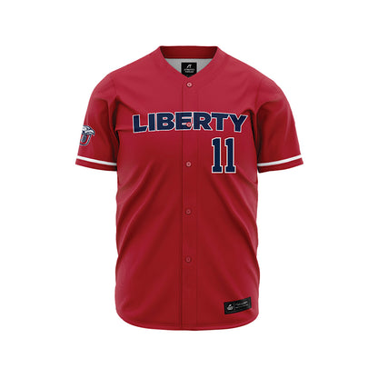 Liberty - NCAA Baseball : Xavier McCoury - Red Jersey-0