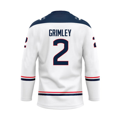 UConn - NCAA Women's Ice Hockey : Camryn Grimley - White Hockey Jersey-1