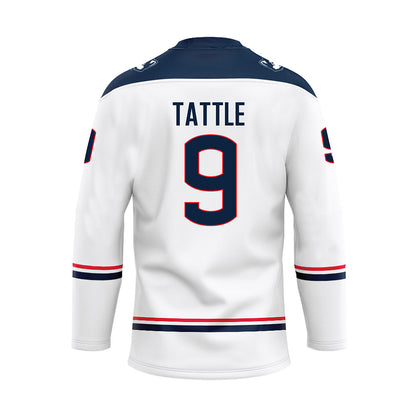 UConn - NCAA Men's Ice Hockey : Ryan Tattle - White Hockey Jersey