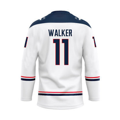 UConn - NCAA Women's Ice Hockey : Christina Walker - White Hockey Jersey