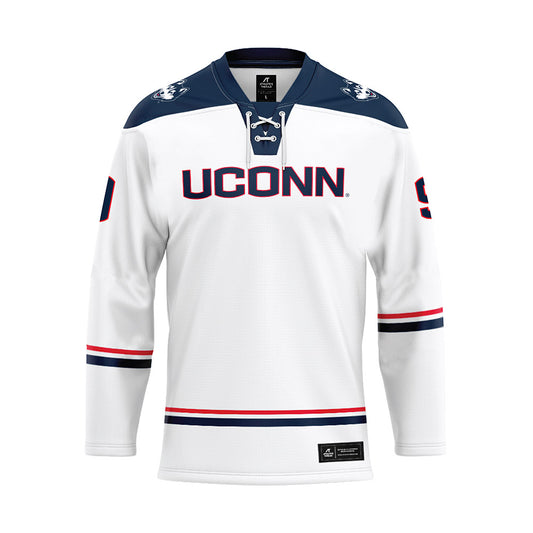 UConn - NCAA Men's Ice Hockey : Ryan Tattle - White Hockey Jersey