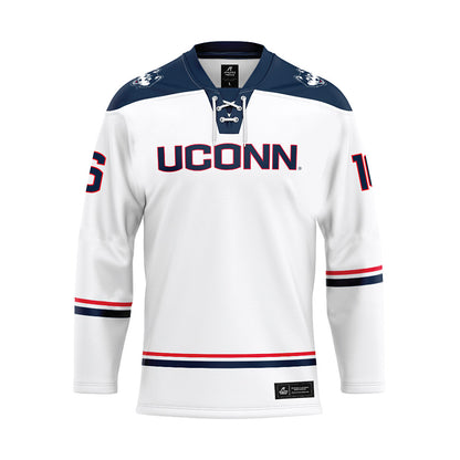 UConn - NCAA Women's Ice Hockey : Kyla Josifovic - White Hockey Jersey