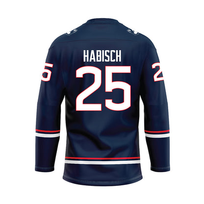 UConn - NCAA Women's Ice Hockey : Jada Habisch - Navy Hockey Jersey