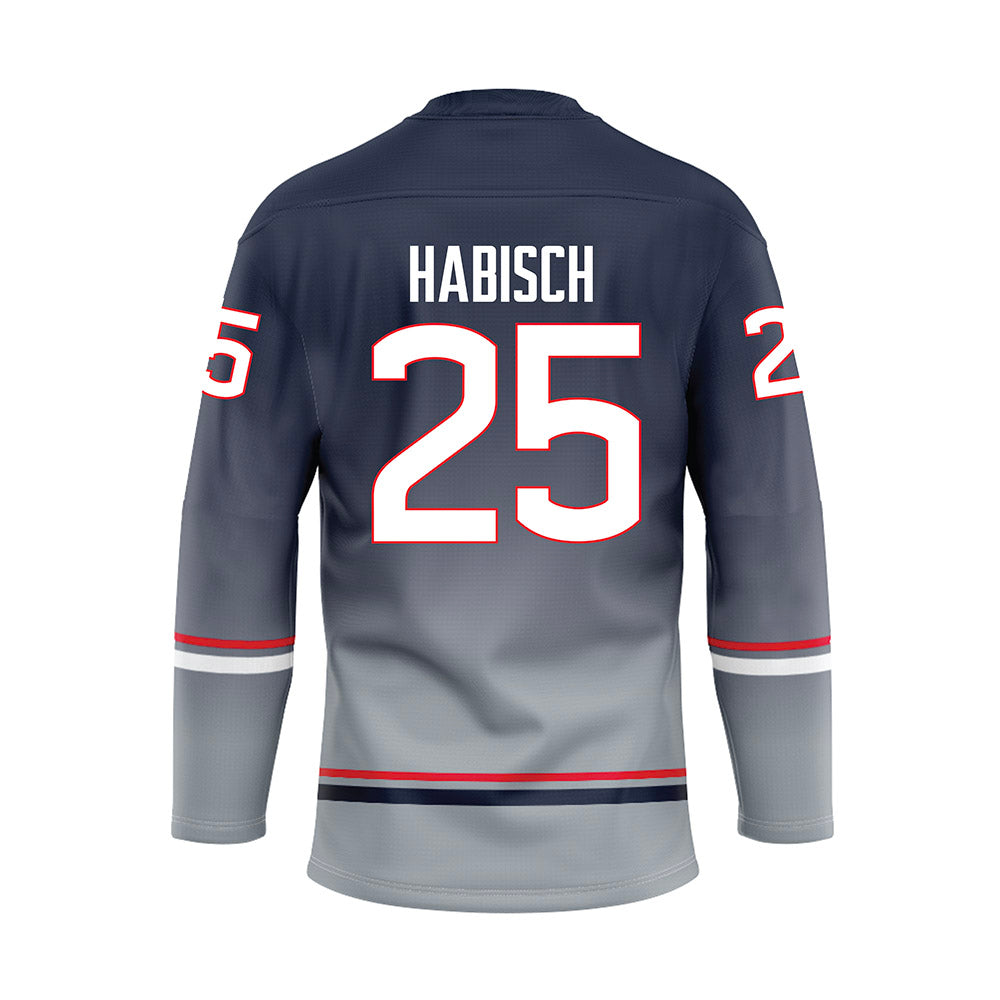 UConn - NCAA Women's Ice Hockey : Jada Habisch - Grey Hockey Jersey