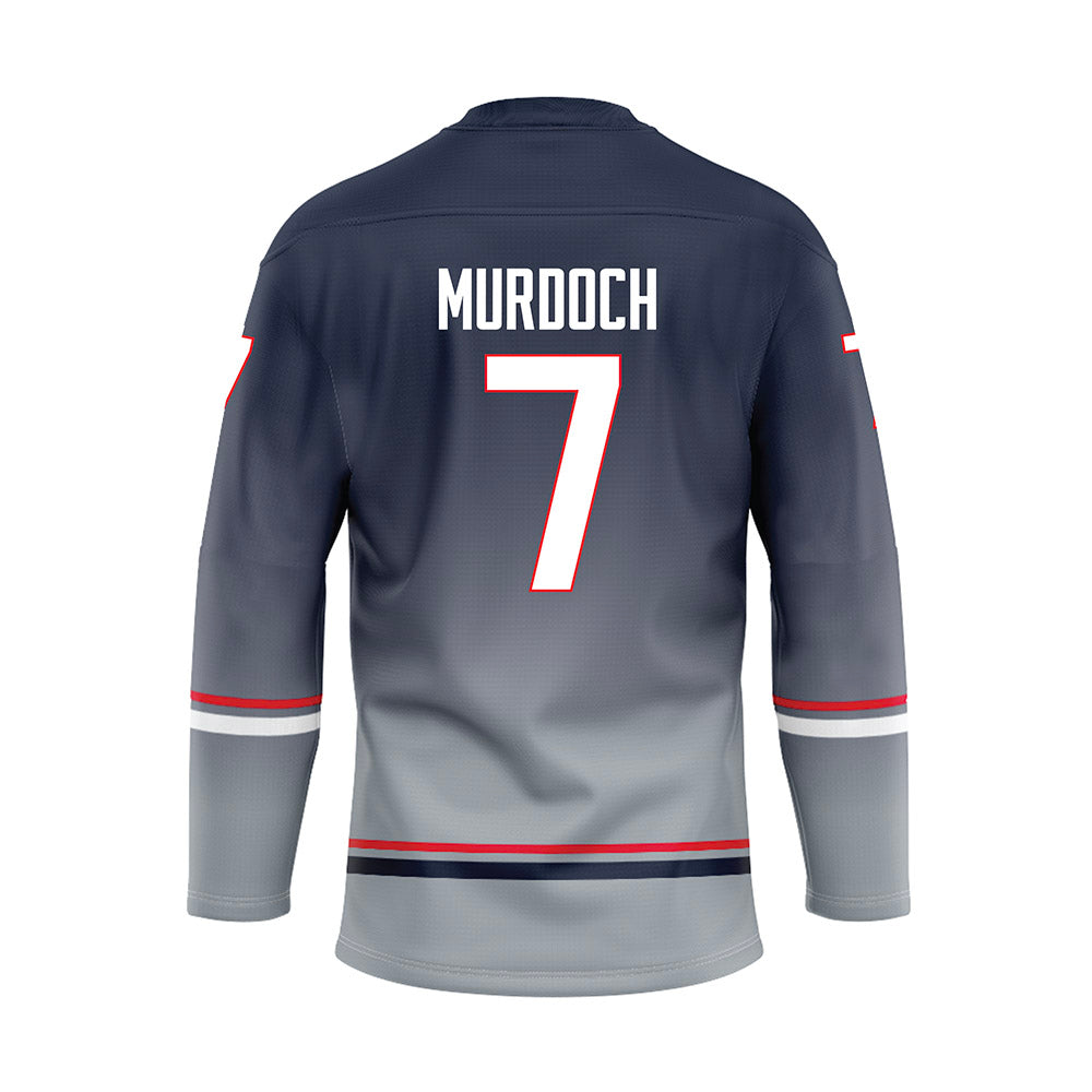 UConn - NCAA Women's Ice Hockey : Claire Murdoch - Grey Hockey Jersey-1