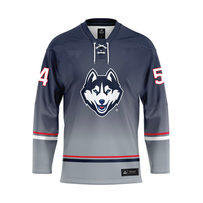 UConn - NCAA Women's Ice Hockey : Livvy Dewar - Grey Hockey Jersey