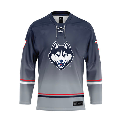 UConn - NCAA Women's Ice Hockey : Claire Murdoch - Grey Hockey Jersey-0