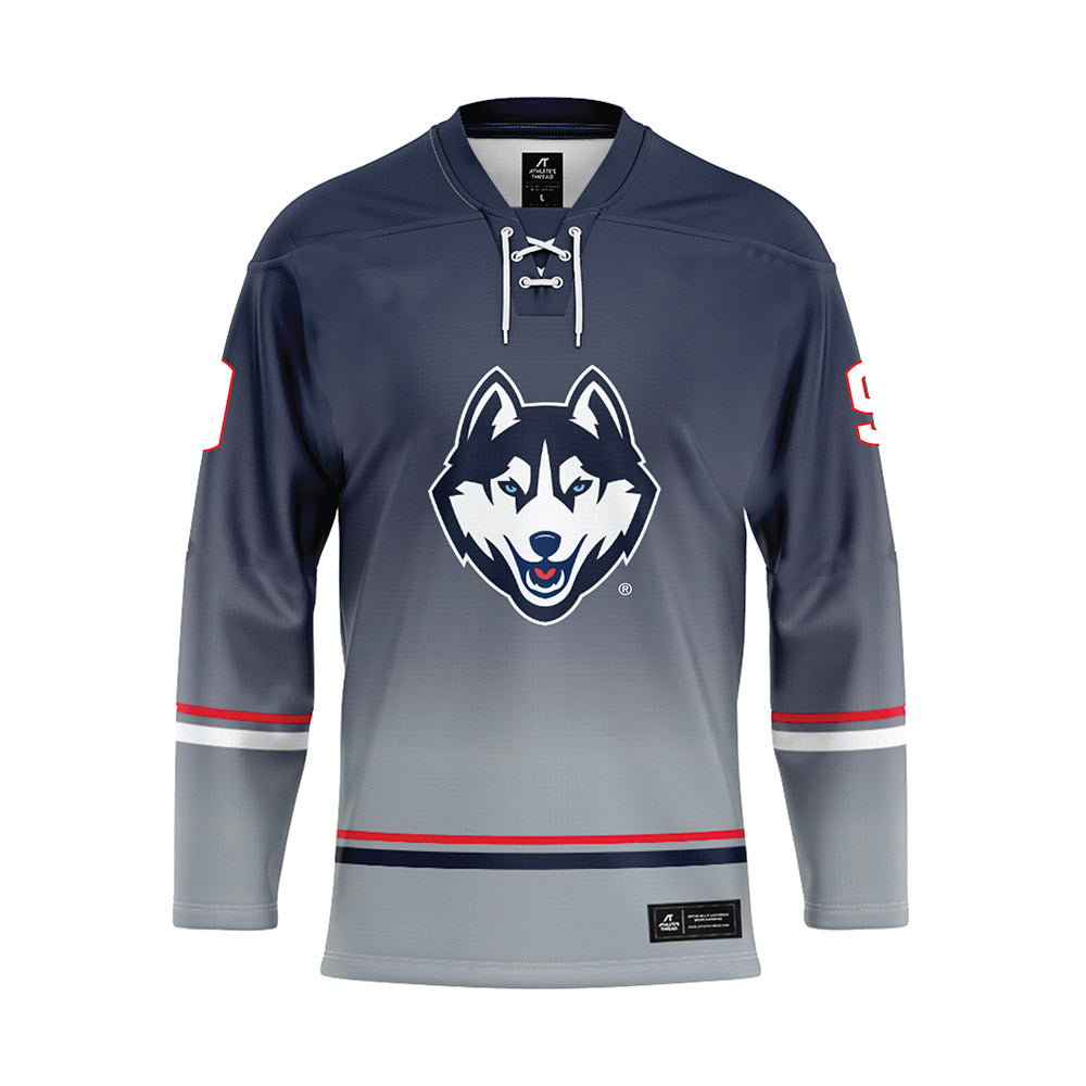 UConn - NCAA Men's Ice Hockey : Ryan Tattle - Grey Hockey Jersey