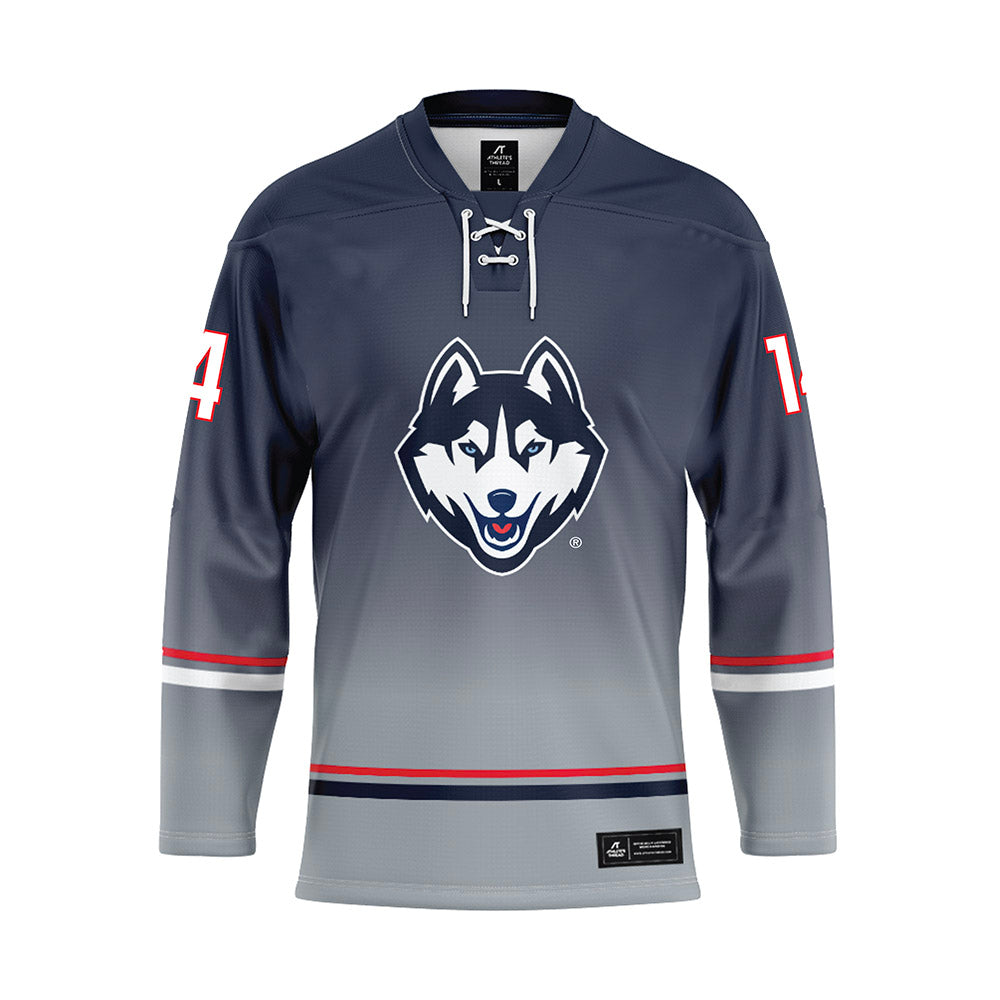 UConn - NCAA Women's Ice Hockey : Brooke Campbell - Grey Hockey Jersey