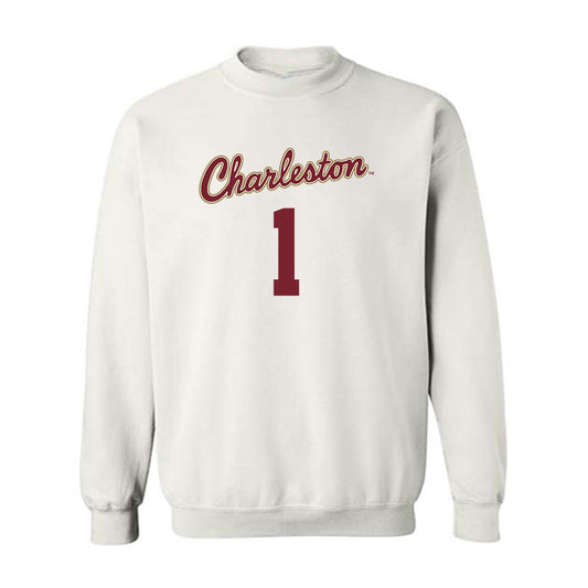 Charleston - NCAA Men's Basketball : Chadlyn Traylor - Sports Shersey Crewneck Sweatshirt-0