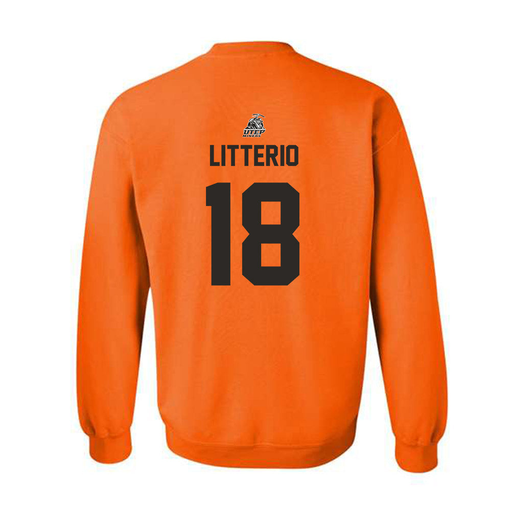 UTEP - NCAA Softball : Annika litterio - Sports Shersey Crewneck Sweatshirt-1