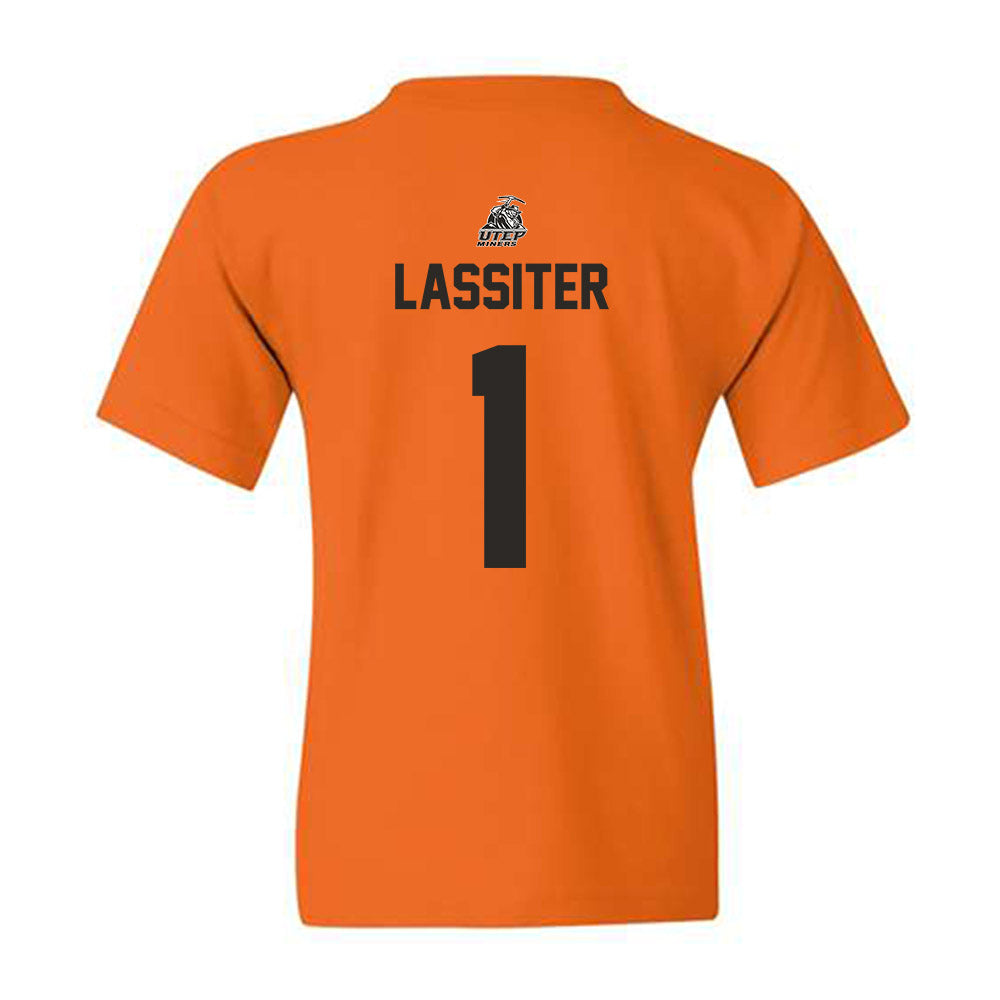 UTEP - NCAA Softball : Paige Lassiter - Sports Shersey Youth T-Shirt-1