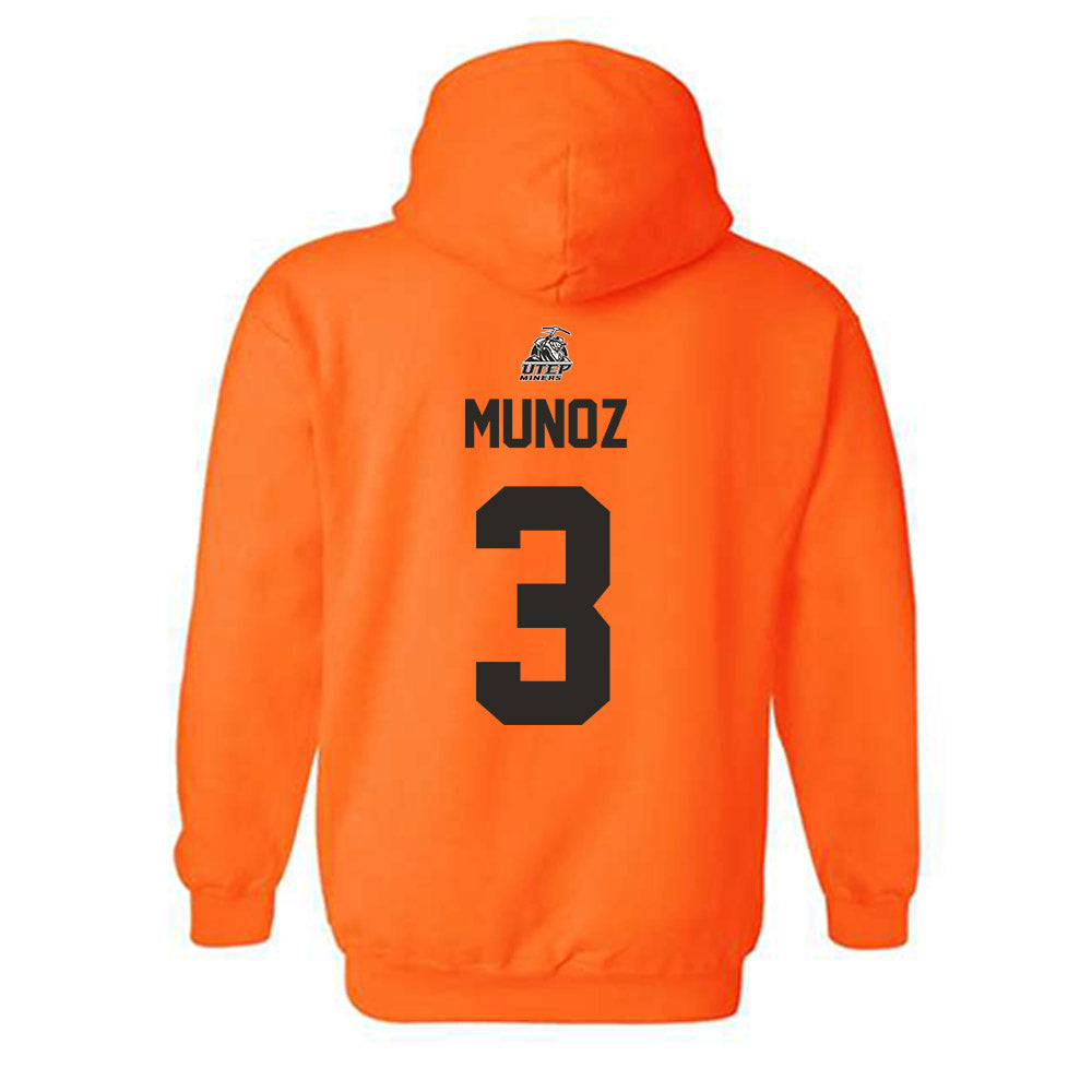 UTEP - NCAA Softball : Iliana Mu�oz - Sports Shersey Hooded Sweatshirt-1