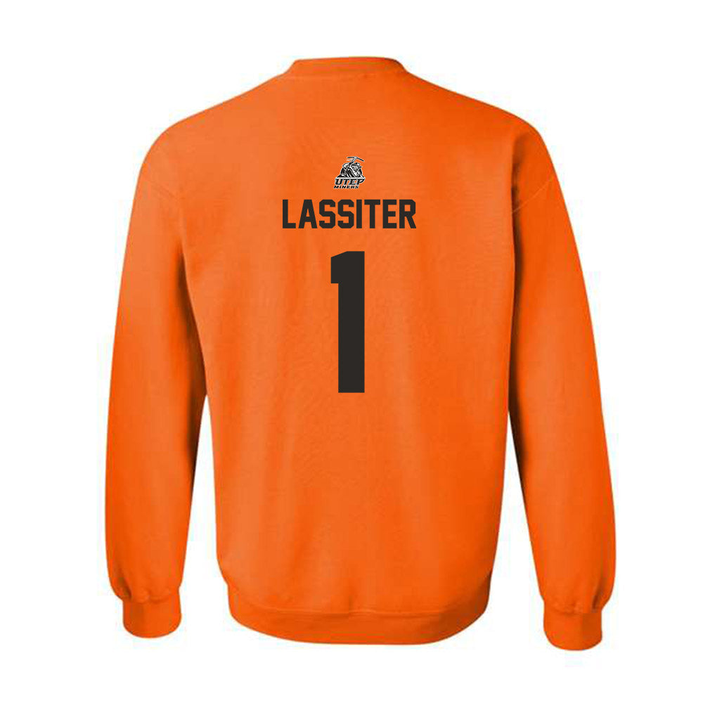 UTEP - NCAA Softball : Paige Lassiter - Sports Shersey Crewneck Sweatshirt-1