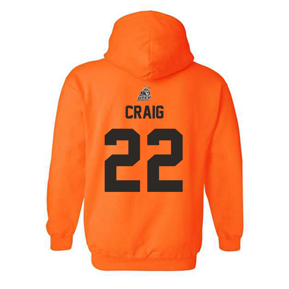 UTEP - NCAA Softball : Kimber Craig - Sports Shersey Hooded Sweatshirt-1