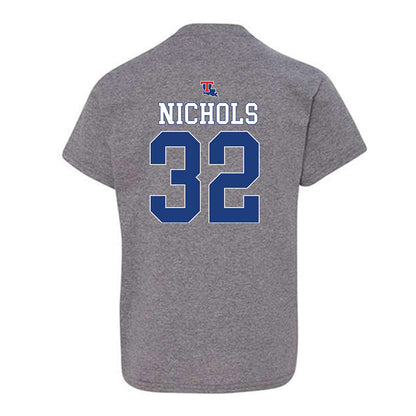 LA Tech - NCAA Baseball : Luke Nichols - Sports Shersey Youth T-Shirt-1
