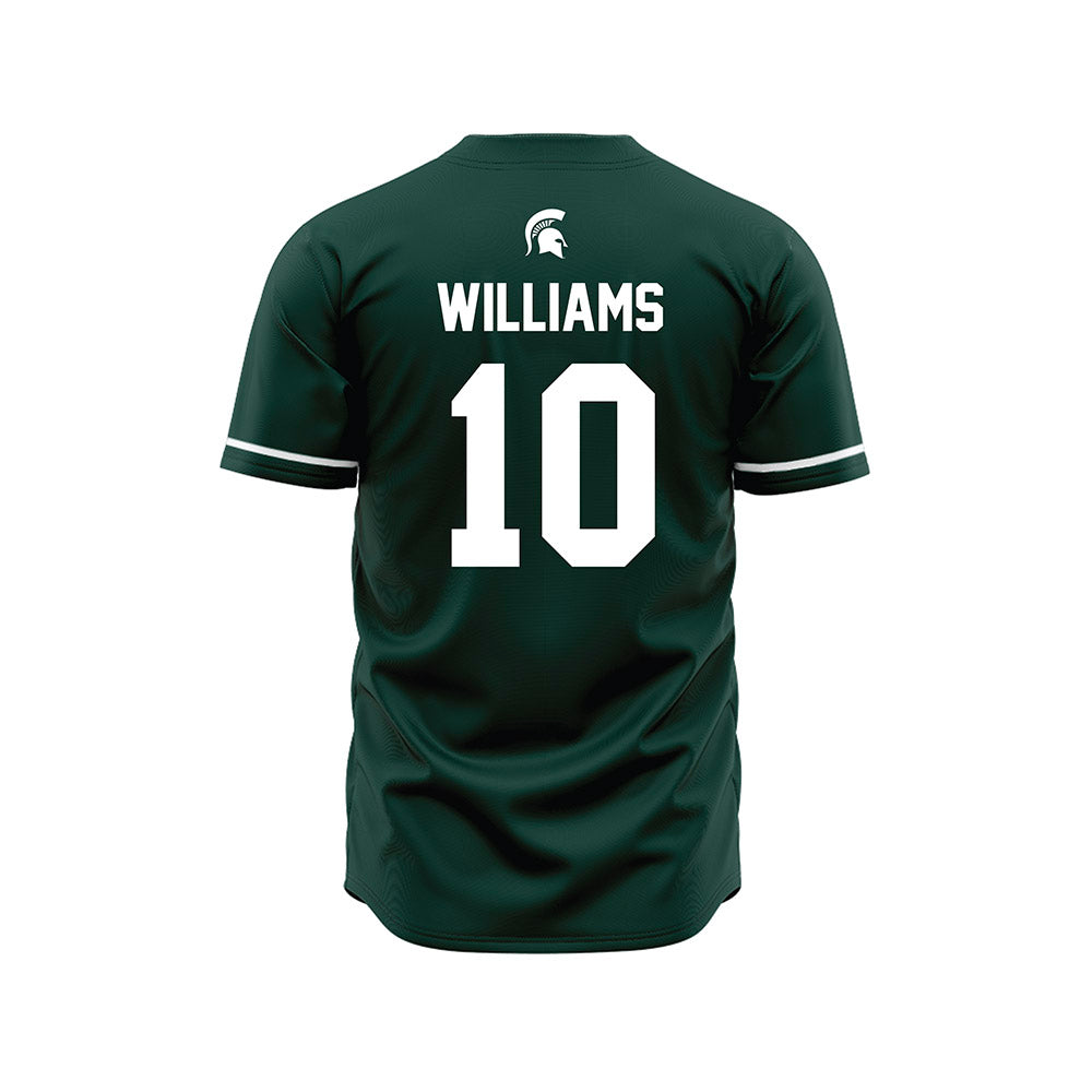 Michigan State - NCAA Baseball : Nicklas Williams - Green Jersey