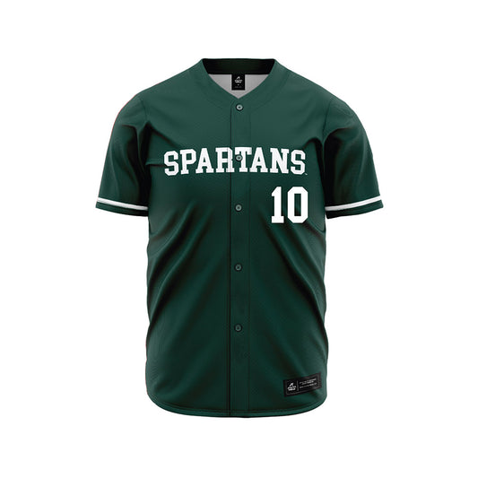 Michigan State - NCAA Baseball : Nicklas Williams - Green Jersey