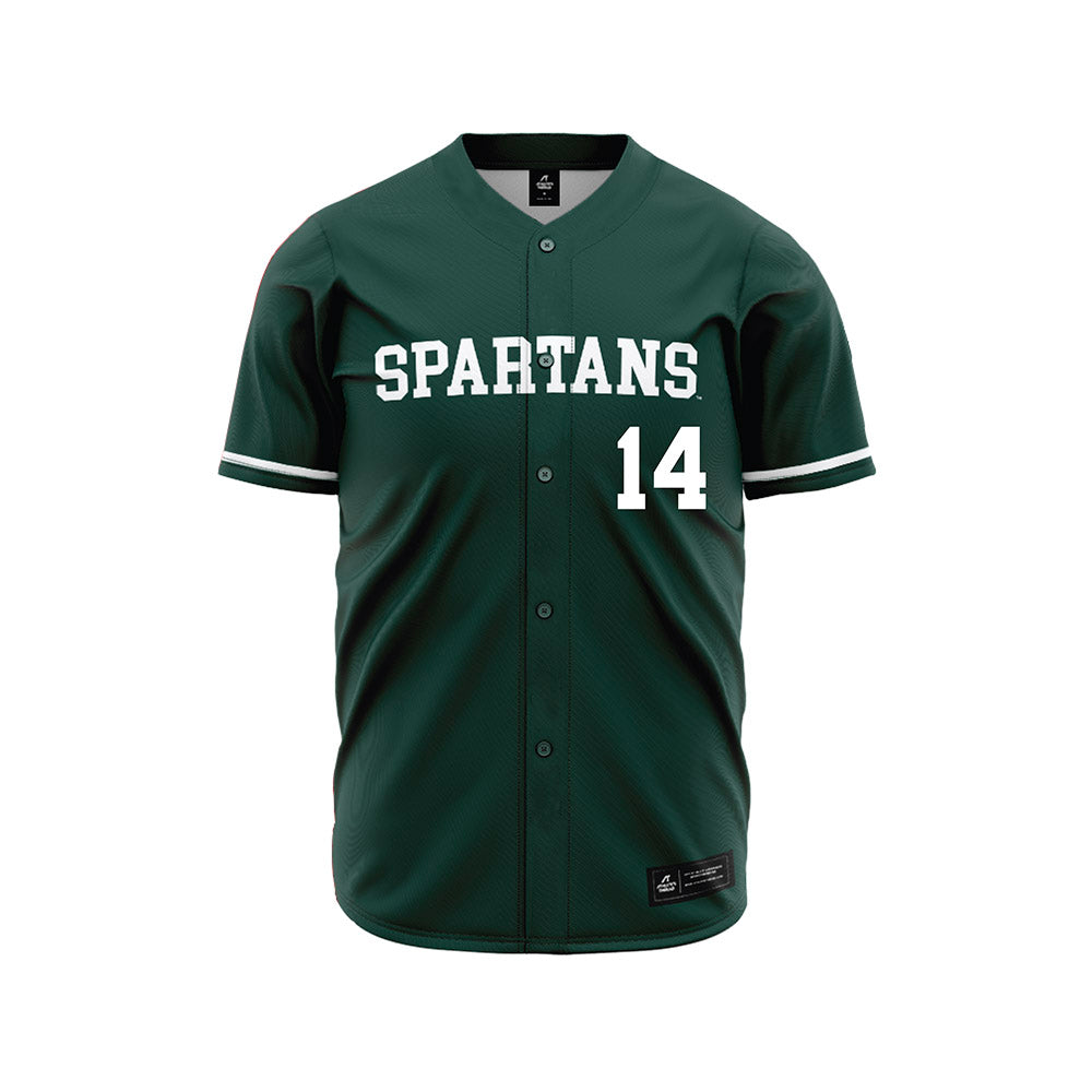 Michigan State - NCAA Baseball : Tommy Szczepanski - Green Jersey-0