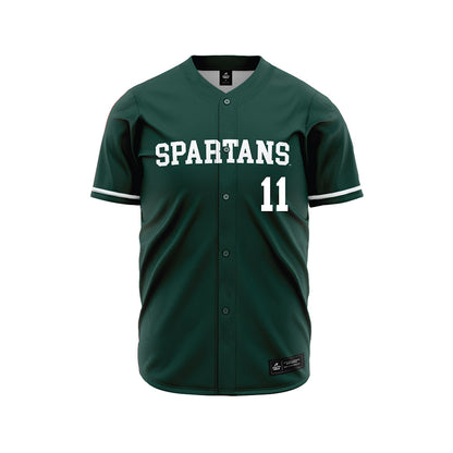 Michigan State - NCAA Baseball : Parker Picot - Green Jersey-0
