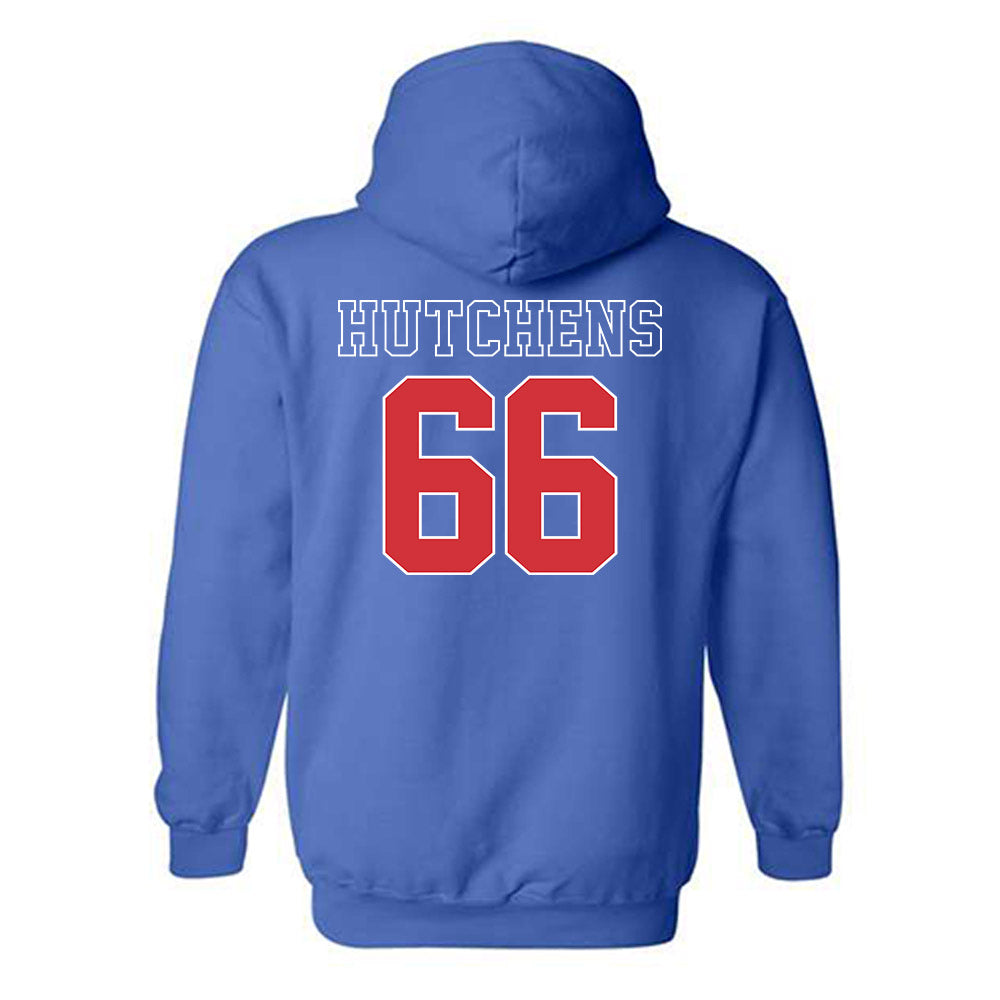 LA Tech - NCAA Football : Will Hutchens - Sports Shersey Hooded Sweatshirt-1