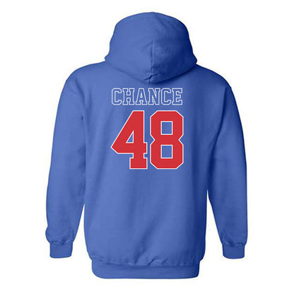 LA Tech - NCAA Football : John Hoyet Chance - Sports Shersey Hooded Sweatshirt-1