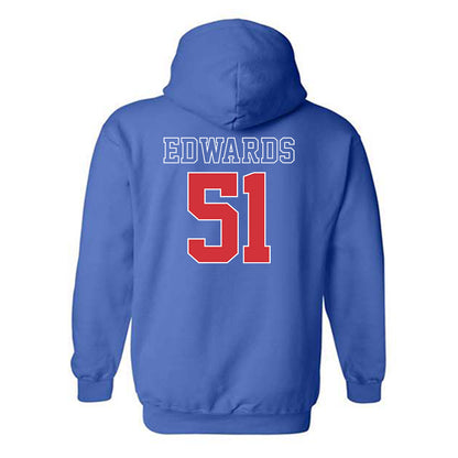 LA Tech - NCAA Football : Amery Edwards - Sports Shersey Hooded Sweatshirt-1