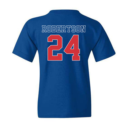 LA Tech - NCAA Football : Fredrick Robertson - Sports Shersey Youth T-Shirt