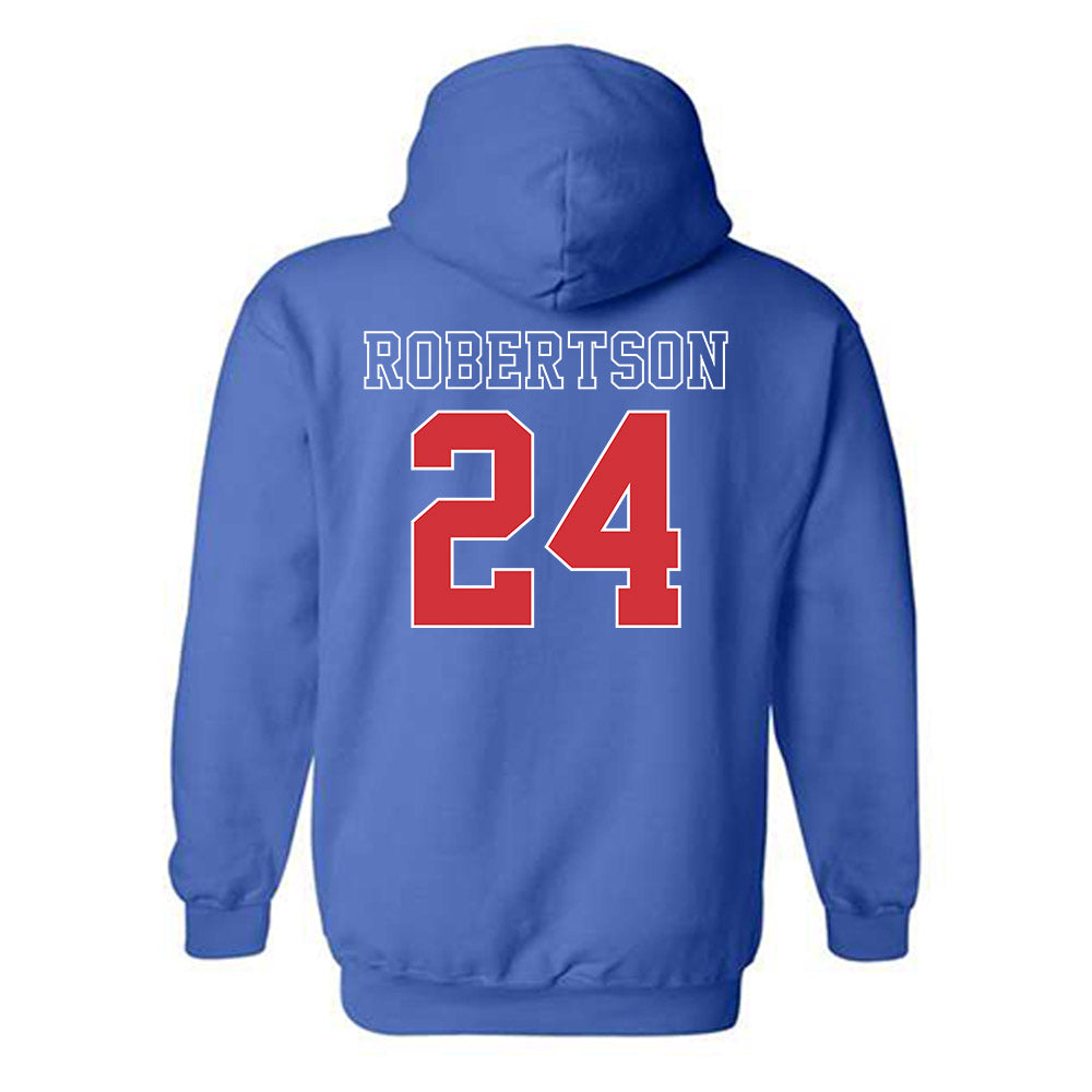 LA Tech - NCAA Football : Fredrick Robertson - Sports Shersey Hooded Sweatshirt