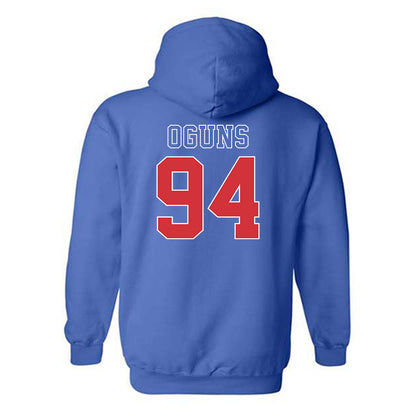 LA Tech - NCAA Football : Emmanuel Oguns - Sports Shersey Hooded Sweatshirt-1