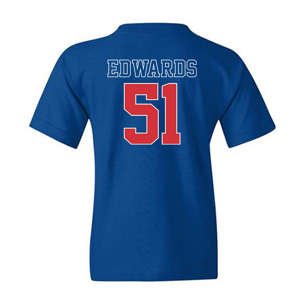 LA Tech - NCAA Football : Amery Edwards - Sports Shersey Youth T-Shirt-1