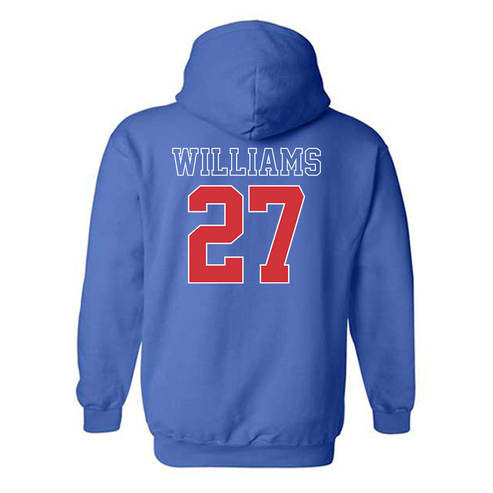 LA Tech - NCAA Men's Basketball : A'Meir Williams - Sports Shersey Hooded Sweatshirt-1