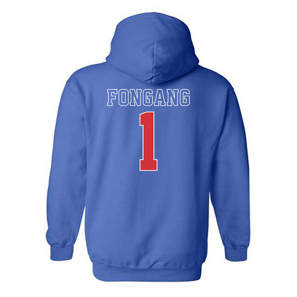 LA Tech - NCAA Football : Samuel Fongang - Sports Shersey Hooded Sweatshirt-1