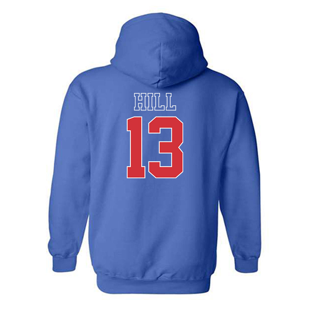 LA Tech - NCAA Football : Cameron Hill - Sports Shersey Hooded Sweatshirt-1