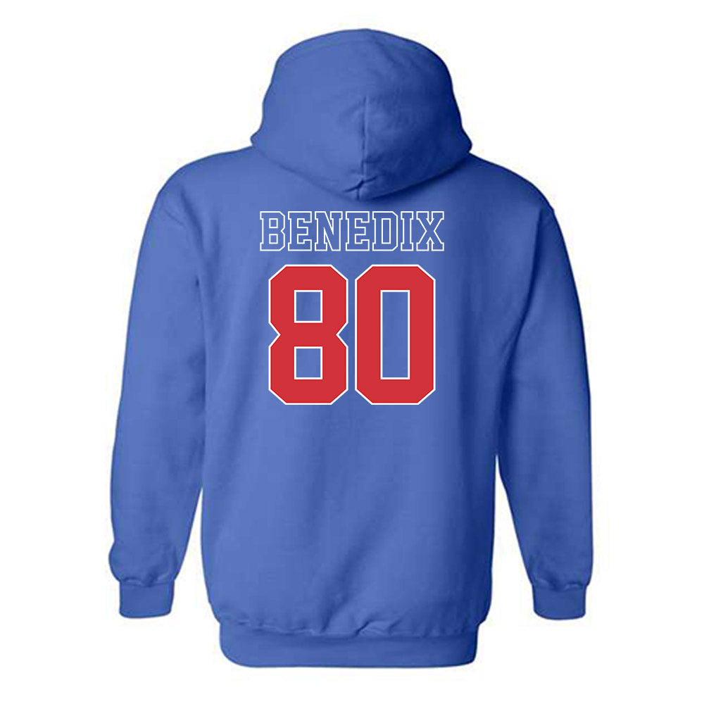 LA Tech - NCAA Football : Dane Benedix - Sports Shersey Hooded Sweatshirt-1