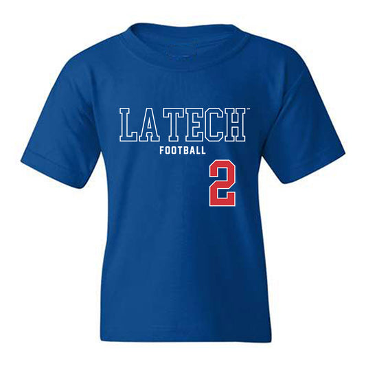 LA Tech - NCAA Football : Josh Cobbs - Sports Shersey Youth T-Shirt-0