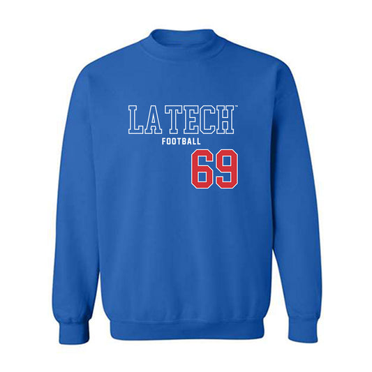LA Tech - NCAA Football : Trent Sims - Sports Shersey Crewneck Sweatshirt-0