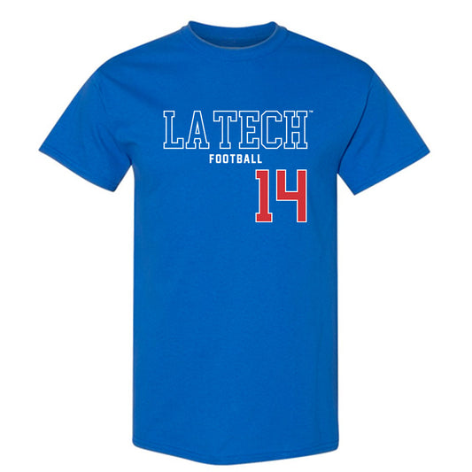 LA Tech - NCAA Football : Jordan Mcrae - Sports Shersey T-Shirt-0