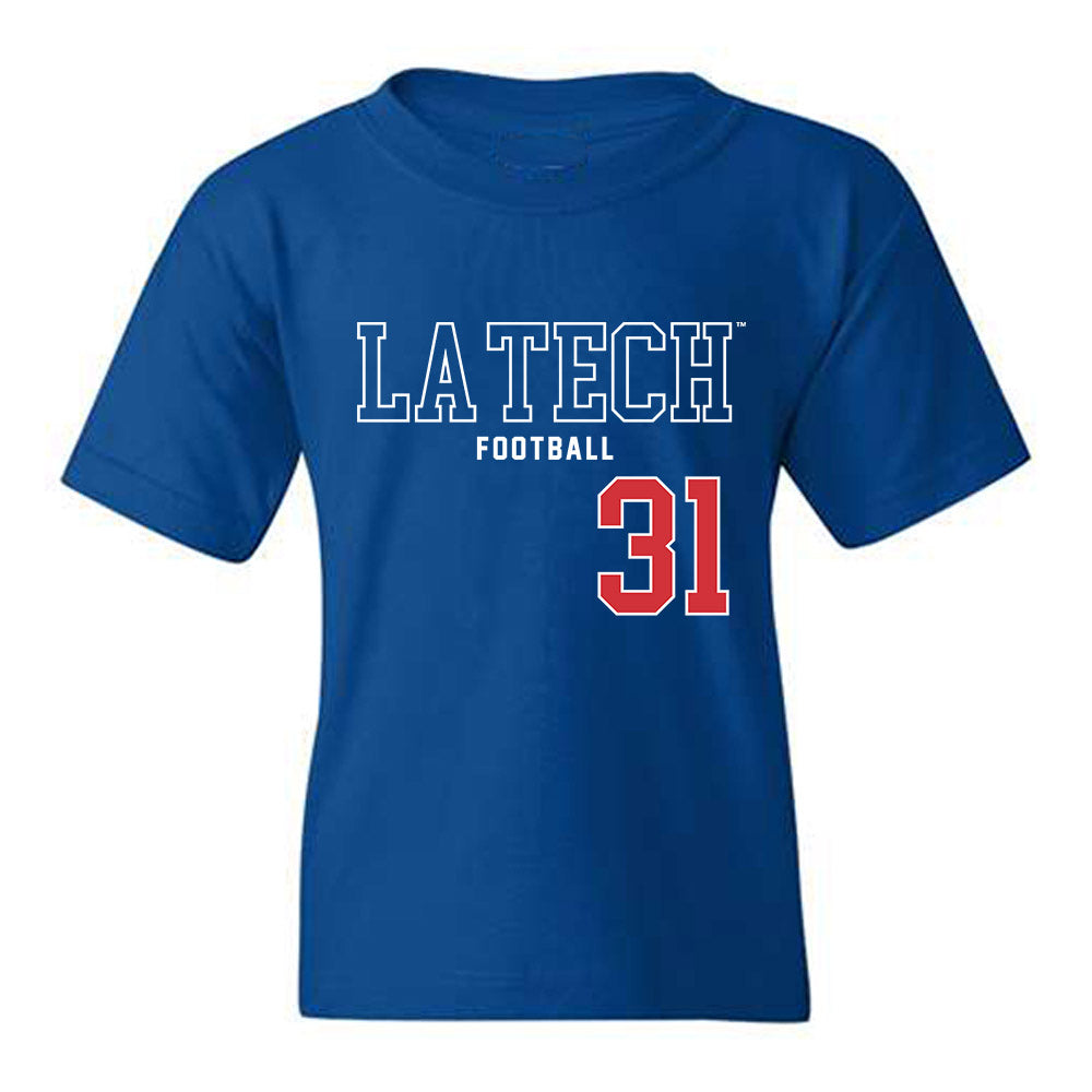 LA Tech - NCAA Football : Will Fendley - Sports Shersey Youth T-Shirt-0