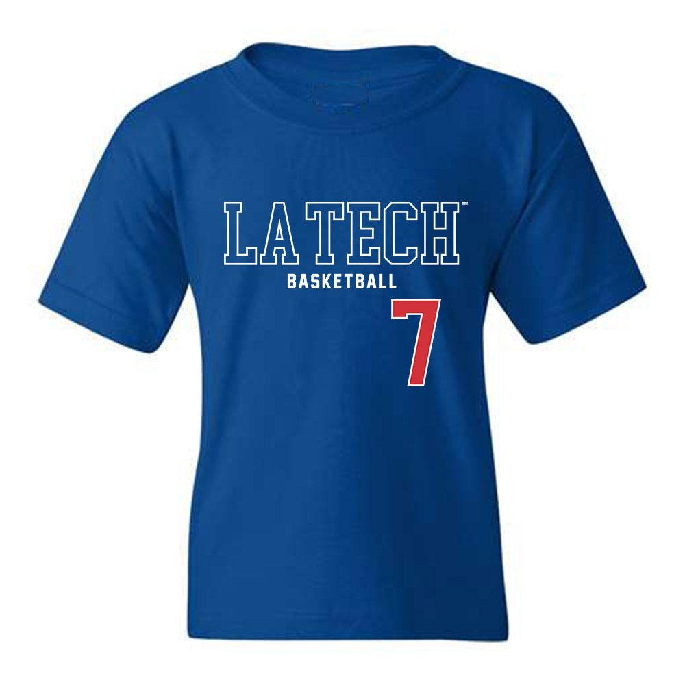 LA Tech - NCAA Men's Basketball : Landren Blocker - Sports Shersey Youth T-Shirt