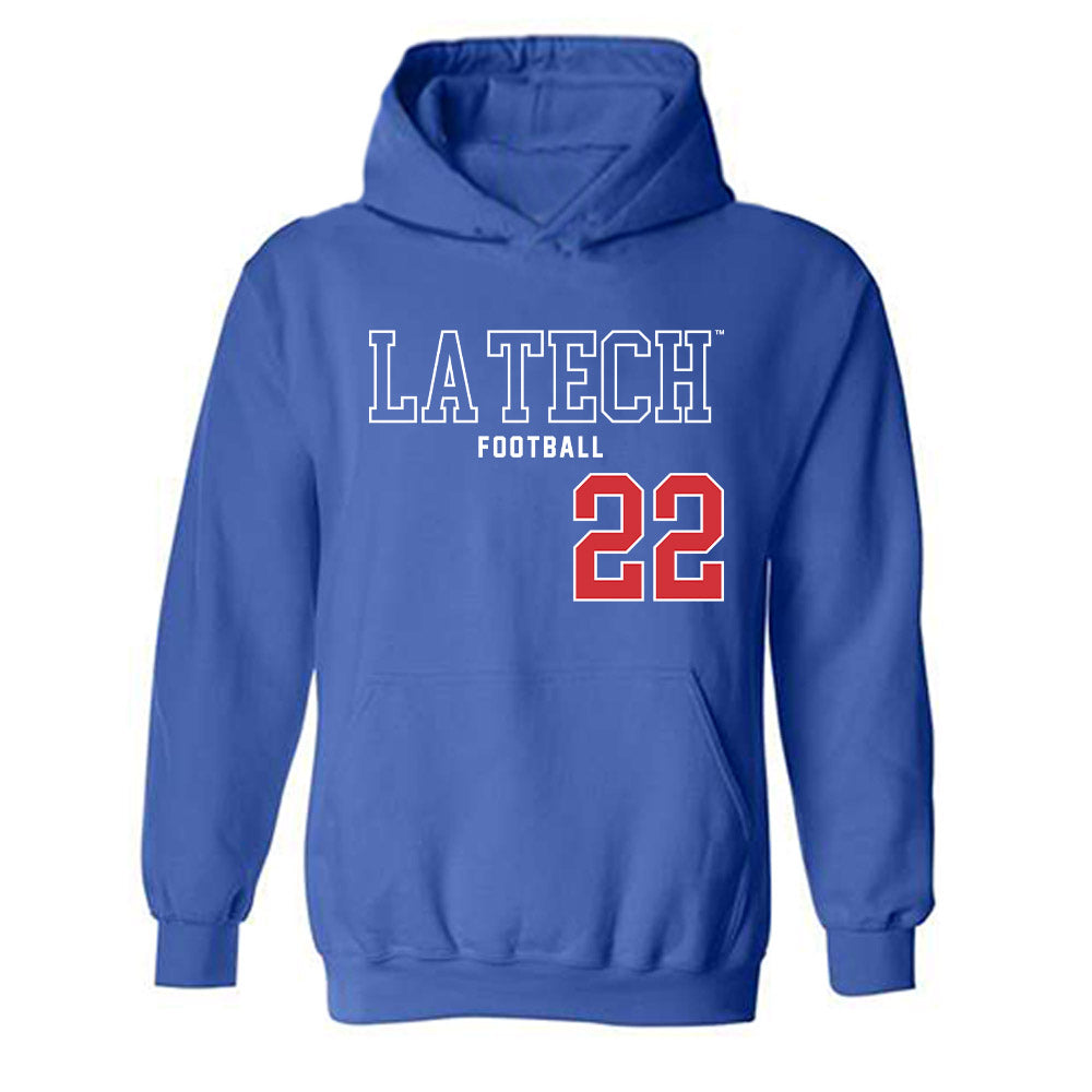 LA Tech - NCAA Football : Omiri Wiggins - Sports Shersey Hooded Sweatshirt