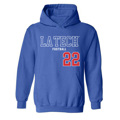LA Tech - NCAA Football : Omiri Wiggins - Sports Shersey Hooded Sweatshirt