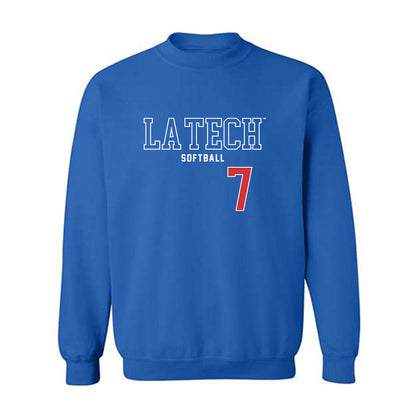 LA Tech - NCAA Softball : Ruby Fidge - Sports Shersey Crewneck Sweatshirt-0
