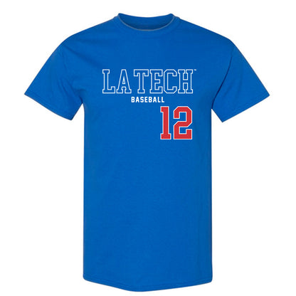 LA Tech - NCAA Baseball : Luke Cooley - Sports Shersey T-Shirt-0